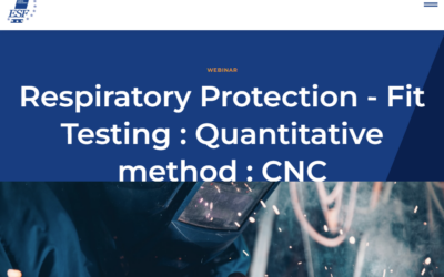ESF: mini-webinar July 24 on Quantitative Fit Testing Method CNC