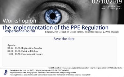 Save-the-date: ESF-workshop October 2nd of 2019, Brussels
