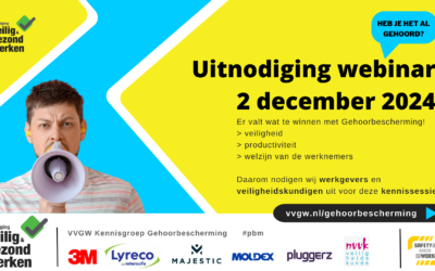 Uitnodiging Webinar Gehoorbescherming 2 december 2024